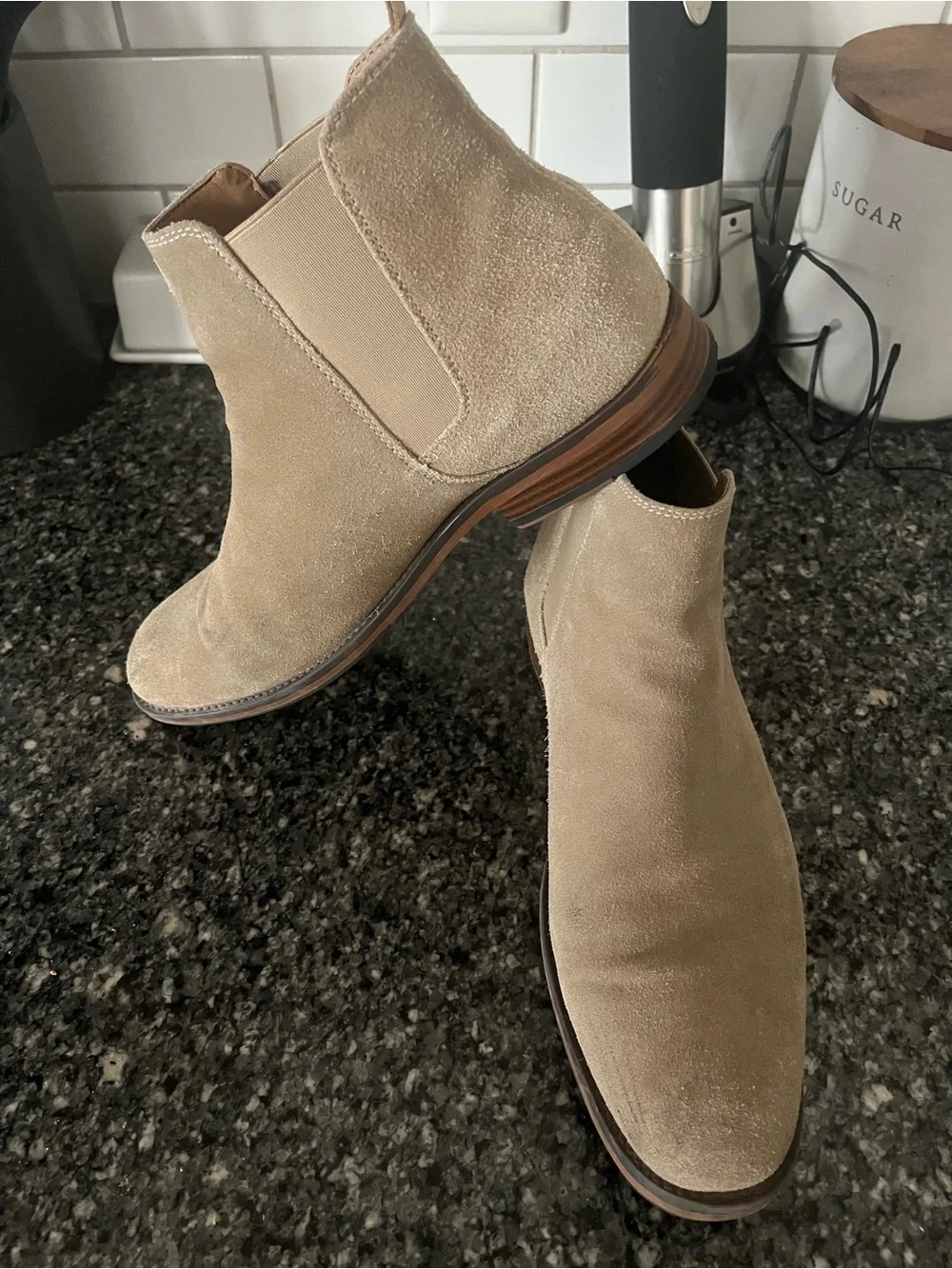 Sonoma Men's Suede Chukka Boots in Light Beige